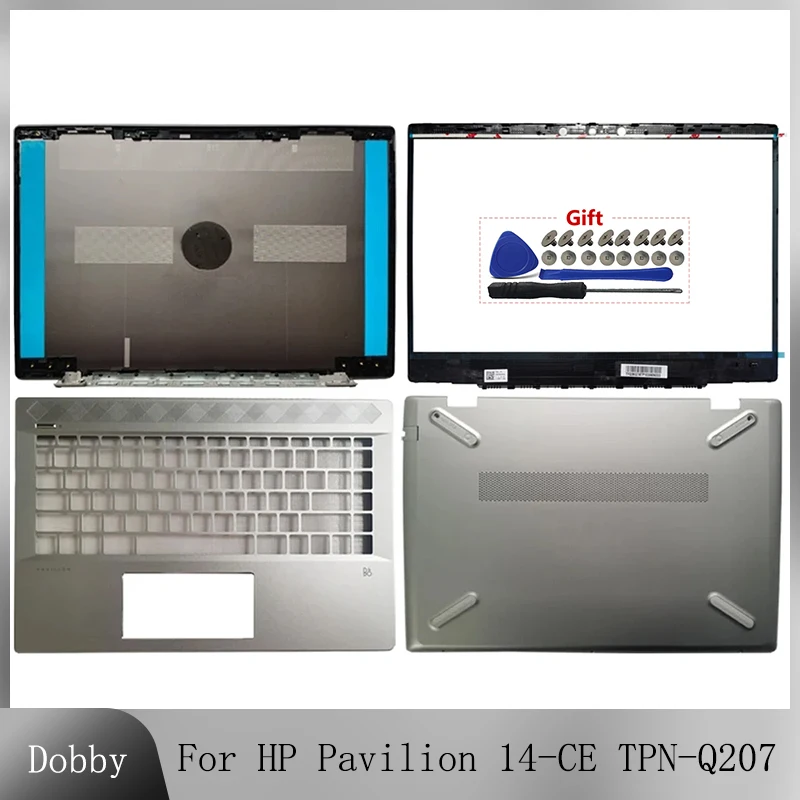 

For HP Pavilion 14-CE TPN-Q207 L19174-001 laptop LCD Back Cover/Front Bezel/Palmrest Upper/BOTTOM CASE Laptops Replacement