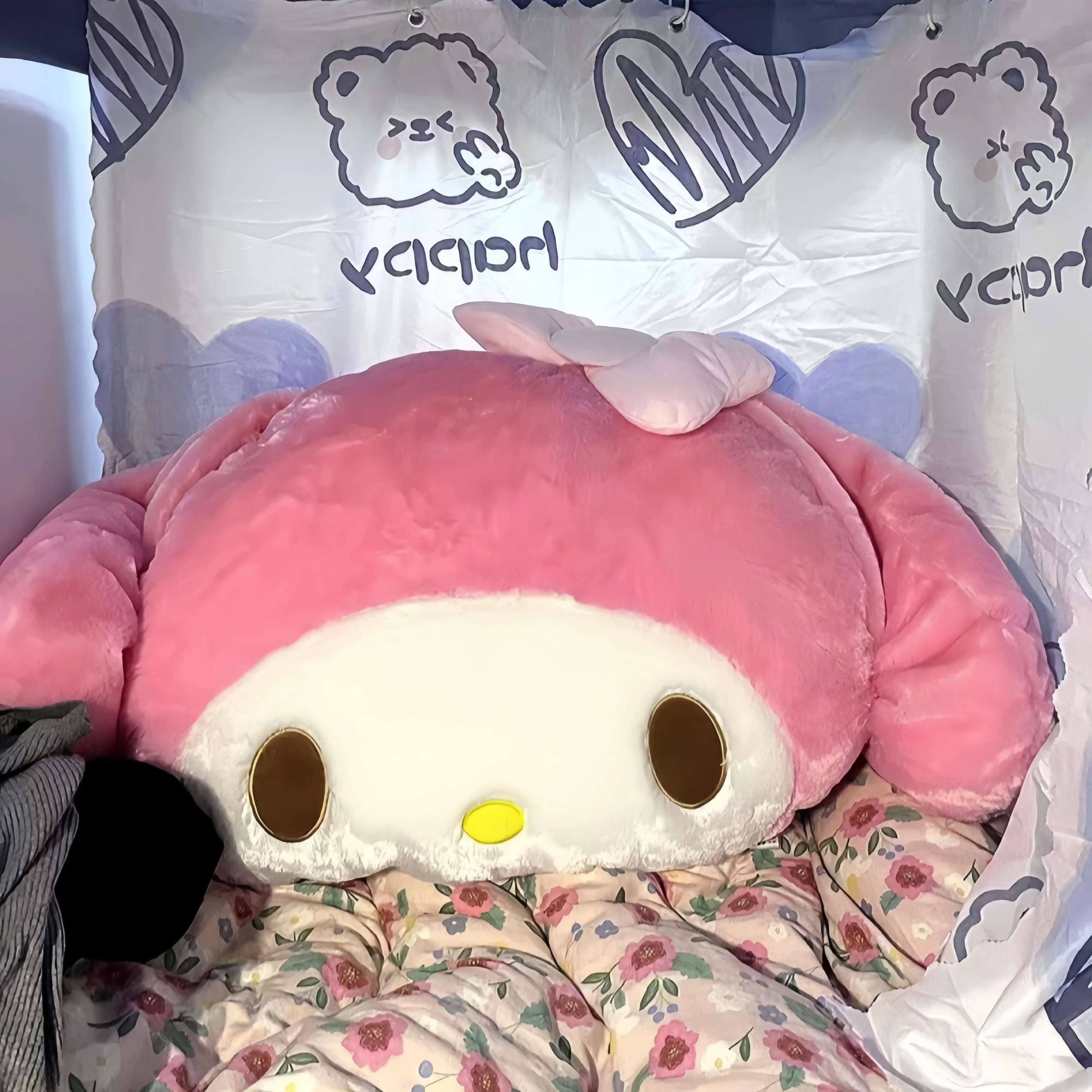 

Sanrio My Melody Plush Toy Plushie Pillow Comfortable Back Cushion Peluche Doll Cartoon Anime Plushies Sofa Decorative Pillow