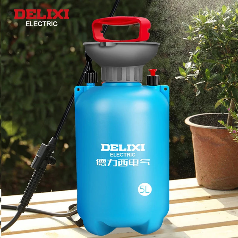 DELIXI ELECTRIC 3/5/8L Garden Sprayer Hand Pump Pressure Sprayer,Multi-Purpose Hand Pressure Garden Sprayer,for Lawn Garden