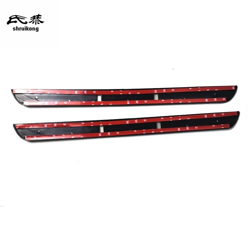 2PCS Plastic Stainless Steel Material For 2019-2022 OPEL CORSA Auto Door Sill Pedal Scuff Plate Decoration Cover Car Accessories