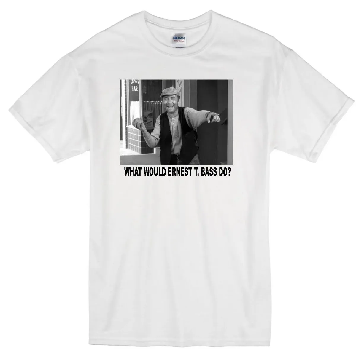 Ernest T Bass Wwd Mayberry Andy Griffith Show Howard Morris Tv White T-Shirt