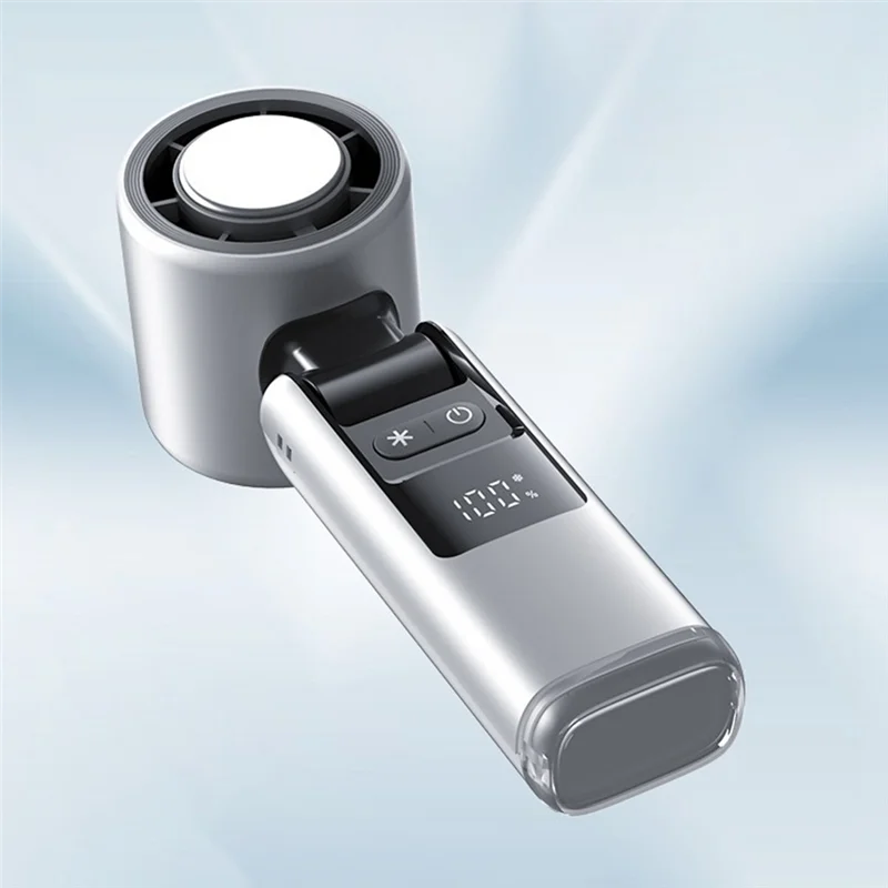 

A01F-Портативный ручной вентилятор с зарядкой через USB, регулируемая скорость, вентилятор с цифровым дисплеем, складной дизайн, высокоскоростной вентилятор с ночником