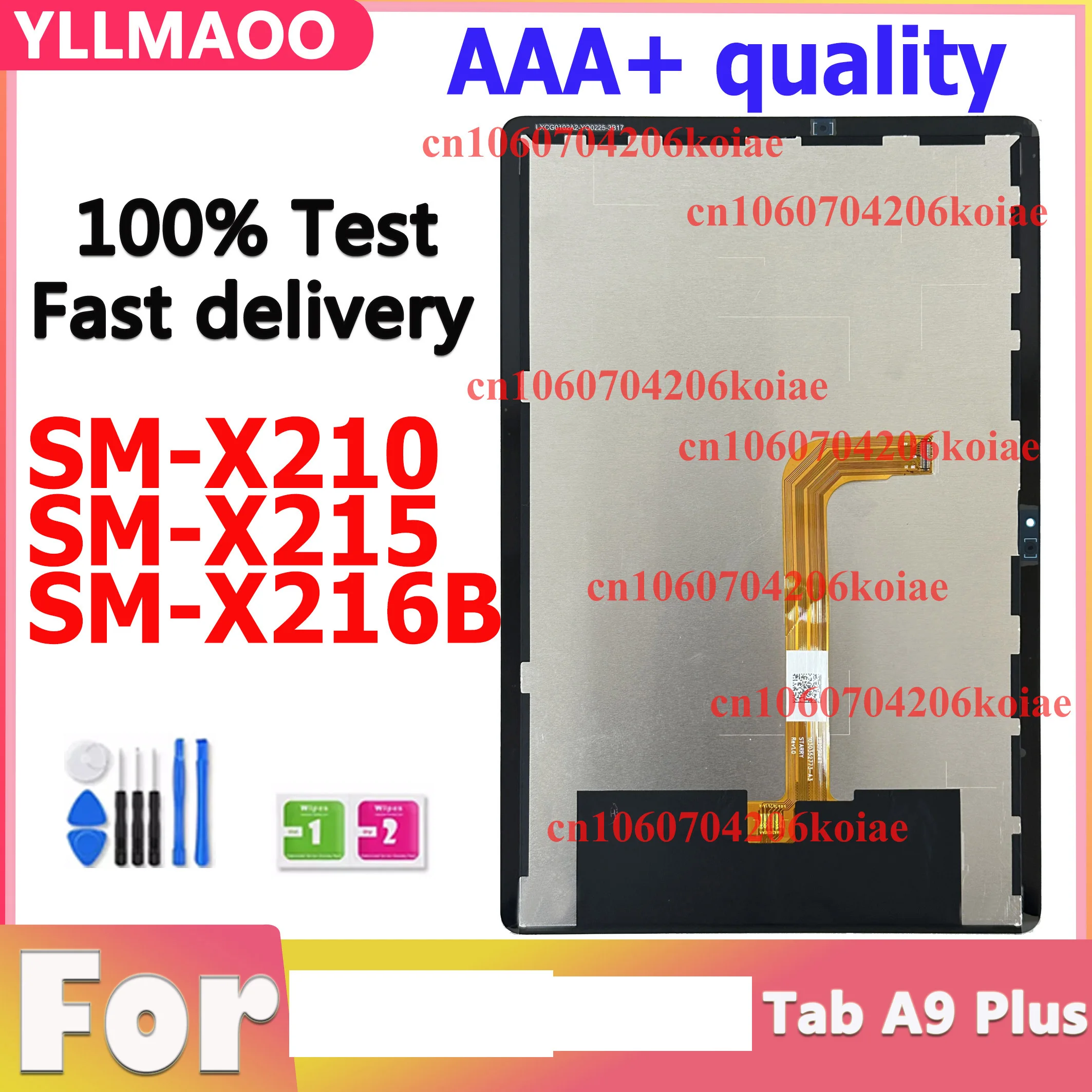 New LCD For  Tab A9+ A9 Plus X210 X215 X216B SM-X210 SM-X215 SM-X216B Touch Screen Digitizer Glass Replace