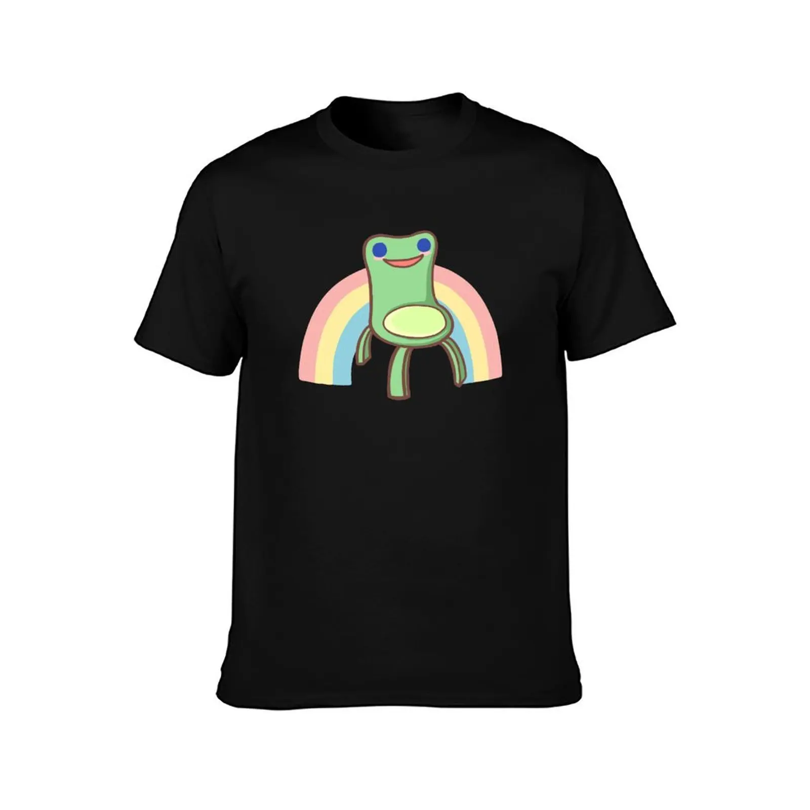 Froggy Chair T-Shirt Basic Solid Color Short Sleeve T-Shirt