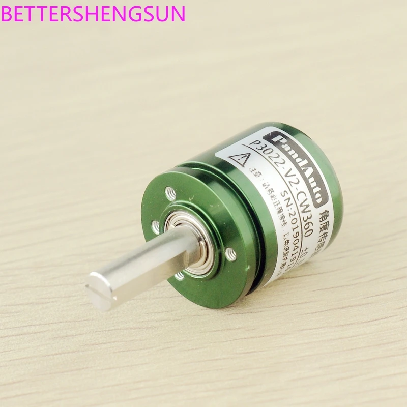 Non-contact angular displacement sensor 0-5V output 0-360 degrees full angle no dead angle ultra-low rotating torque