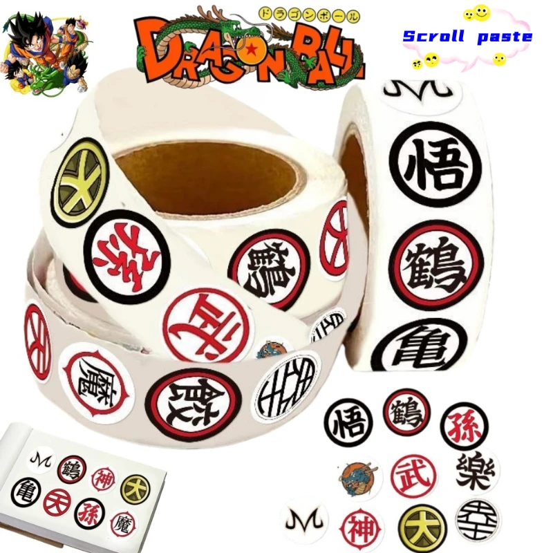 

New Dragon Ball Kame Sennin Vegeta Creative Cartoon Roll Sticker Hand Ledger DIY Sticker Material Sealing Decorative Sticker