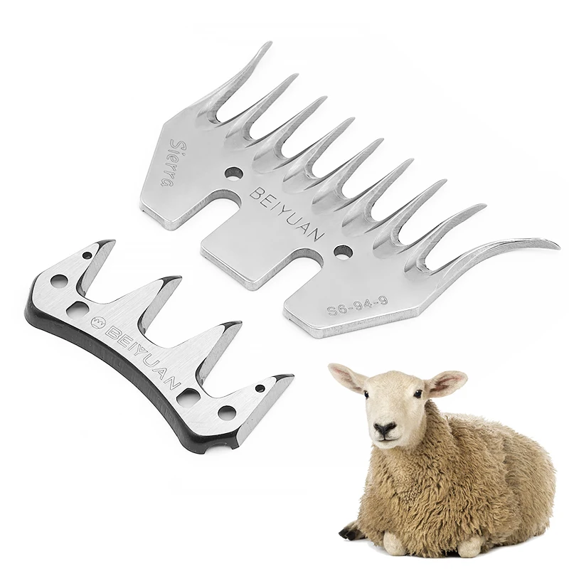 BEIYUAN Sheep Shears Comb Cutter Wool Scissors Blade Goats Alpaca Farm Clipper Scissors Parts 1 Sets