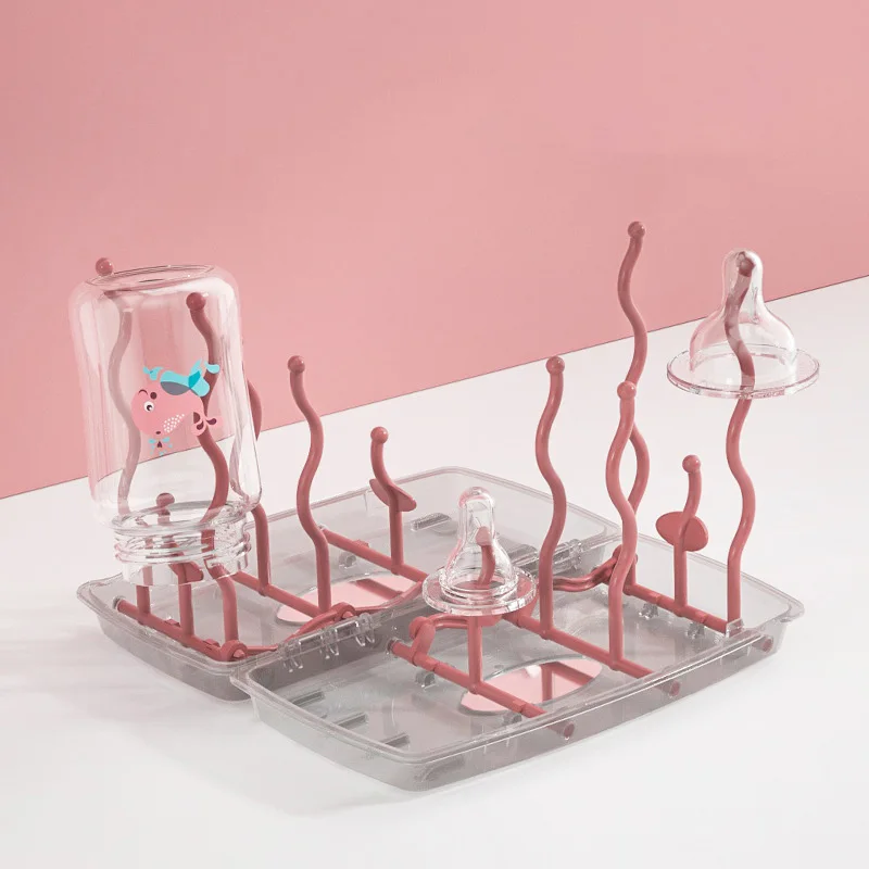 

Пылезащитная сушилка для детских бутылочек с крышкой, многофункциональная складная сушилка для хранения, портативная сушилка для соски