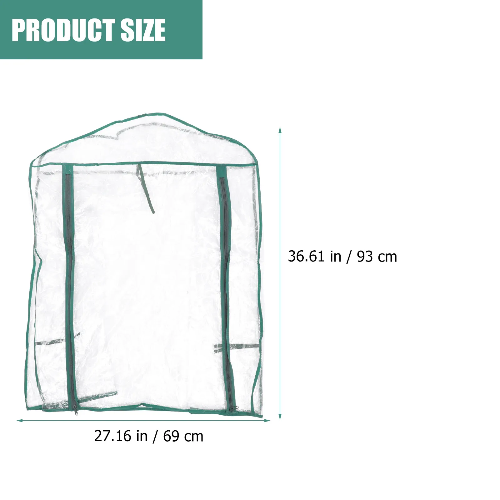 Mini Greenhouse Replacement Cover Heavy-Duty Uv-Resistant PVC Protective Cover for Indoor Outdoor Garden Raised Bed Greenhouse
