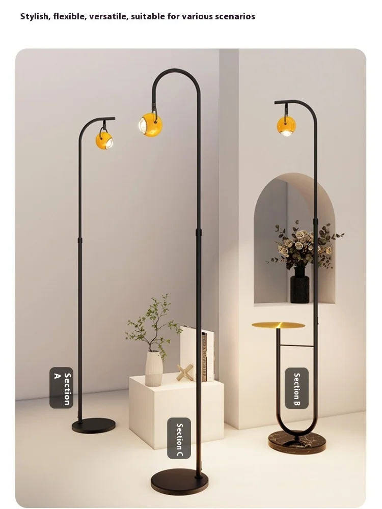 

Swing arm floor lamp living room sofa shelf fishing lamp modern and simple vertical atmosphere lamp