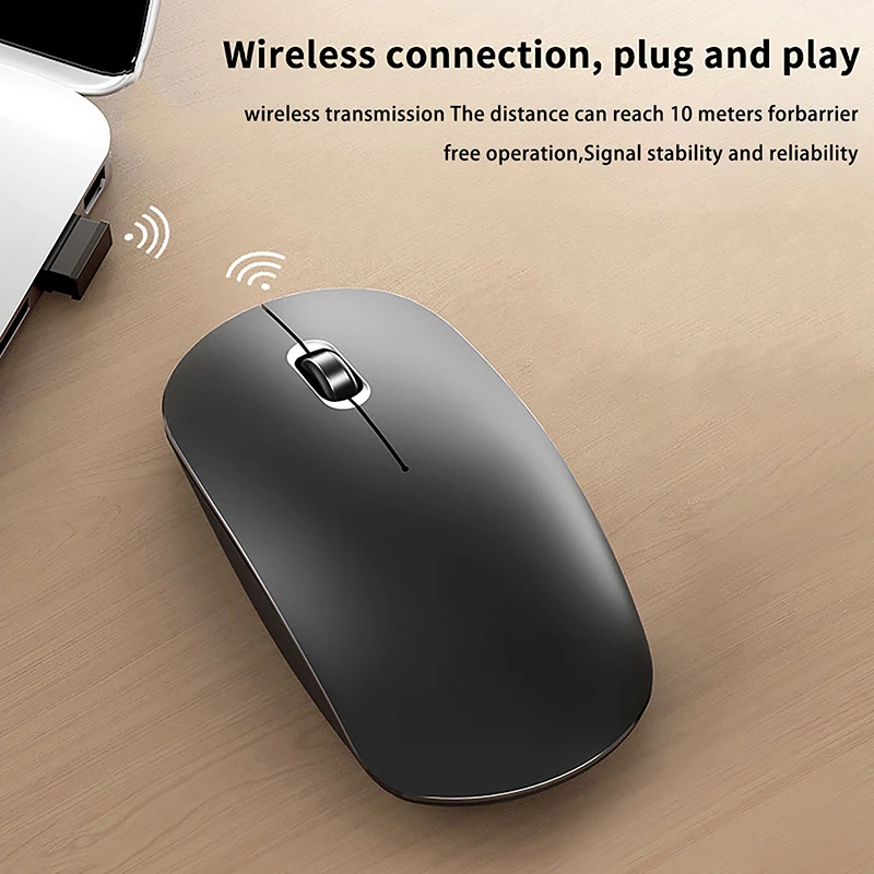 NEW 2.4G Wireless Mute Mouse USB Optical Ergonomics Laptop Mouse Office Business Computer E-sports Mice For Laptop
