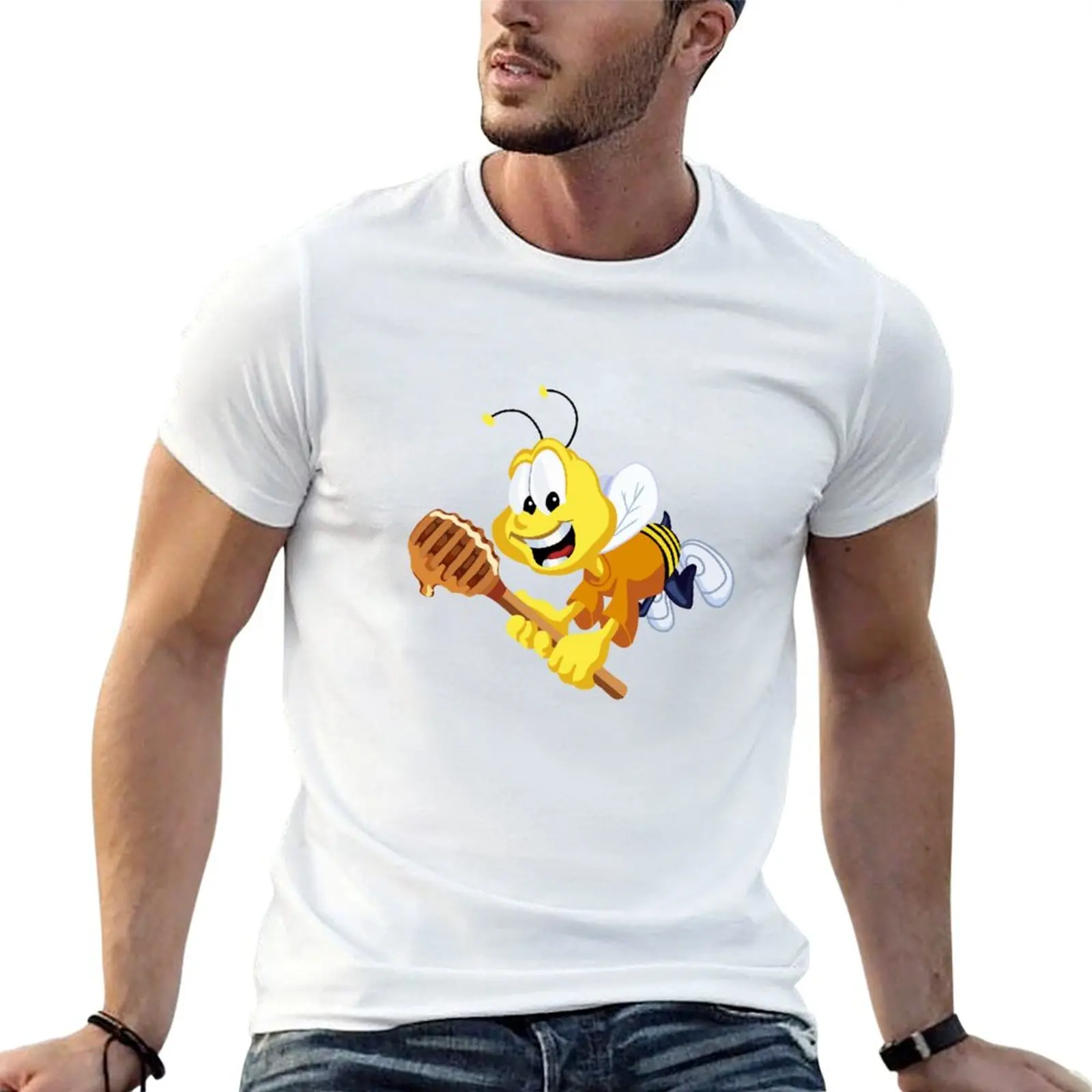 Honey Nut Cheerios Maskottchen Buzz the Bee Illustration T-Shirt T-Shirt personalisiertes unverzichtbares T-Shirt T-Shirt