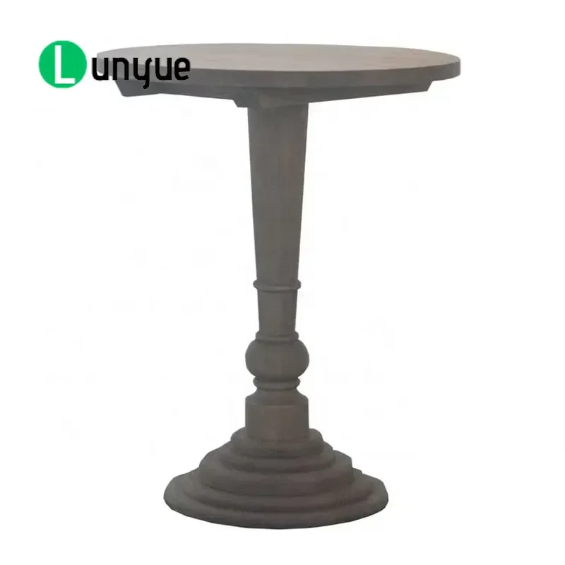 French Retro Antique Farmhouse Oak Solid Wood Coffee Table Base Console Customizable for Living Room Hotel Furniture