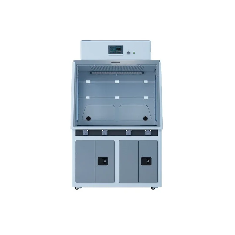 Laboratory air purification fume hood with wheel filter purification fume hood self-cleaning  ductless
