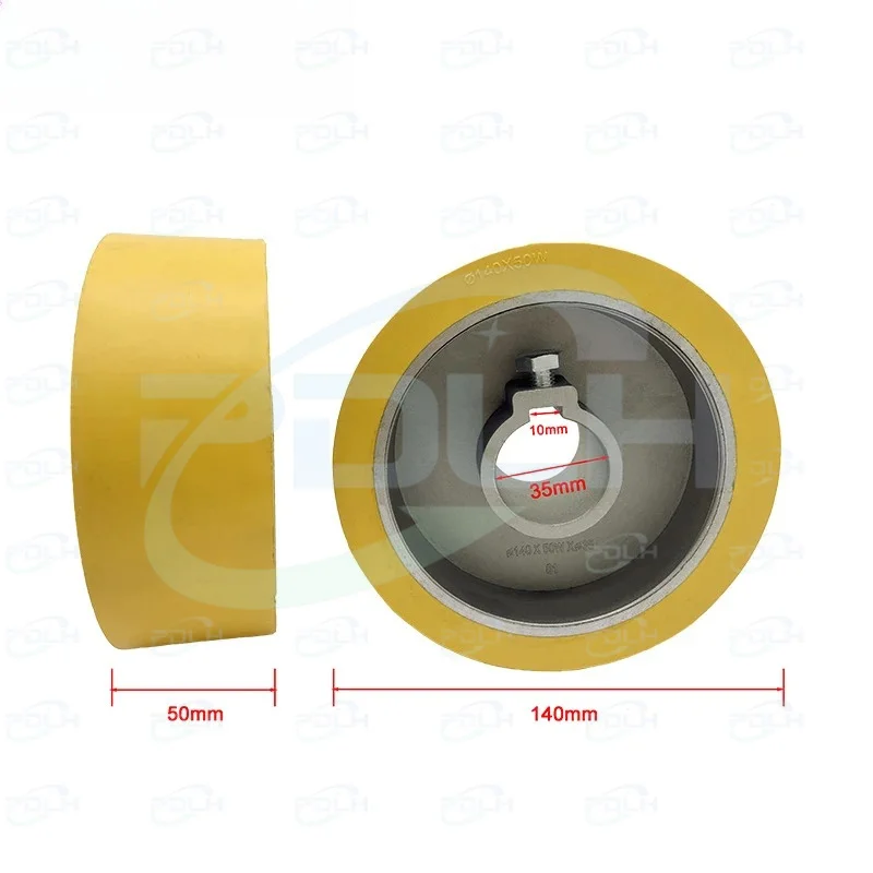 2PCS 140X35X50mm Rubber Wheel for Four Sides Moulder Planner  Machinery Parts