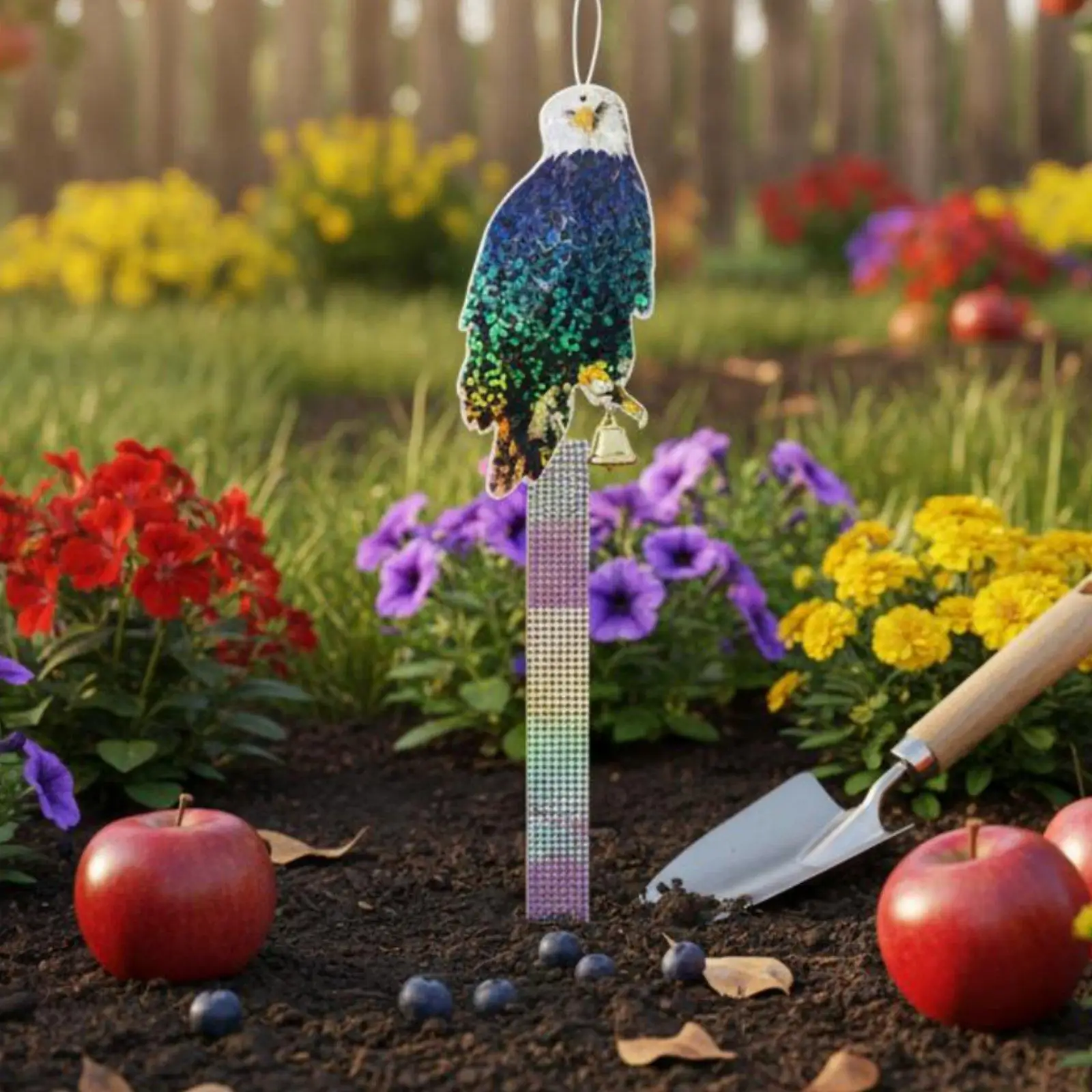 Holographic Bird Waterproof Hanging Owl Scarer Fade Resistant for Yard