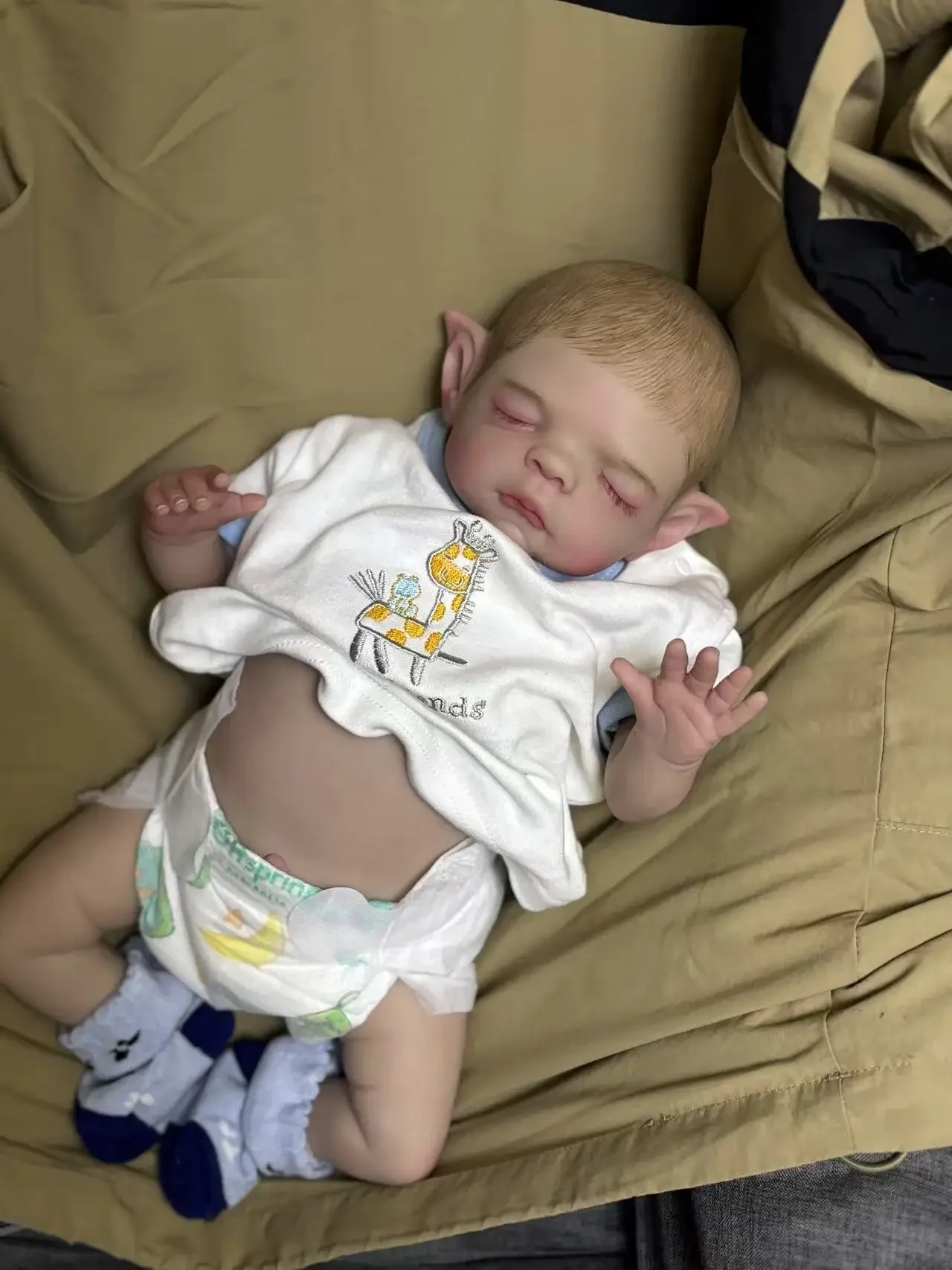 St.Store Customized Limited Supply 16inch Reborn Baby Pumpkin Pixie With Painted Hair Already Finished Doll Christmas Gift