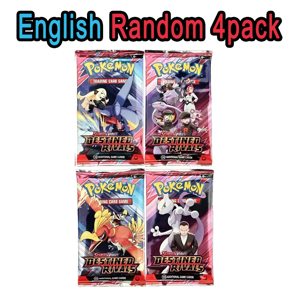 40pcs English PokémonCards SunMoon Destined PSrismatic Evolutions Scarlet Violet 151 PALDEAN Booster Battle Transaction Card