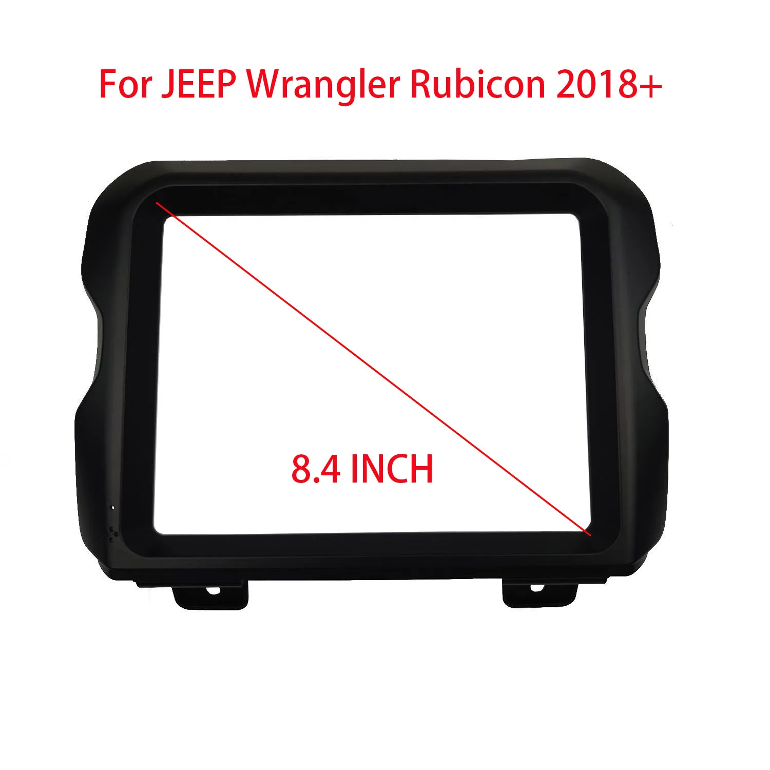 

8.4 INCH Radio Frame for JEEP WRANGLER RUBICON 2018 Stereo GPS DVD Player Install Panel Surround Trim Face Plate Dash Mount kit
