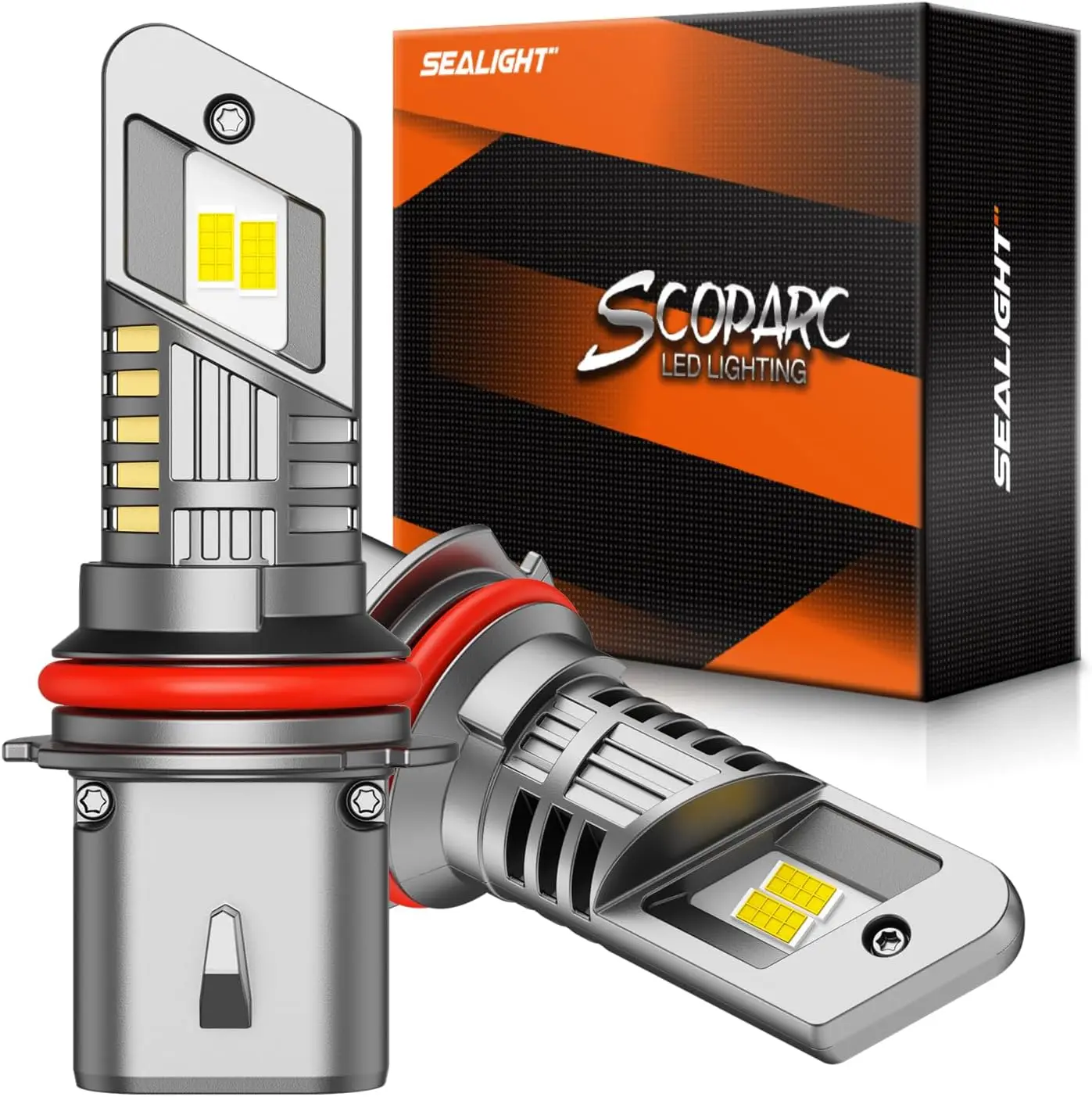 

9007 HB5 Fog Bulbs, 30000LM 6500K Cool White, 1:1 Mini Size, with Cooling Fan, Plug-N-Play, Pack of 2