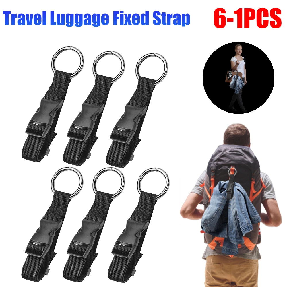 

Travel Luggage Fixed Strap Adjustable Backpack External Strap with Release Buckle Add-A-Bag Luggage Strap Belt Jacket Holder