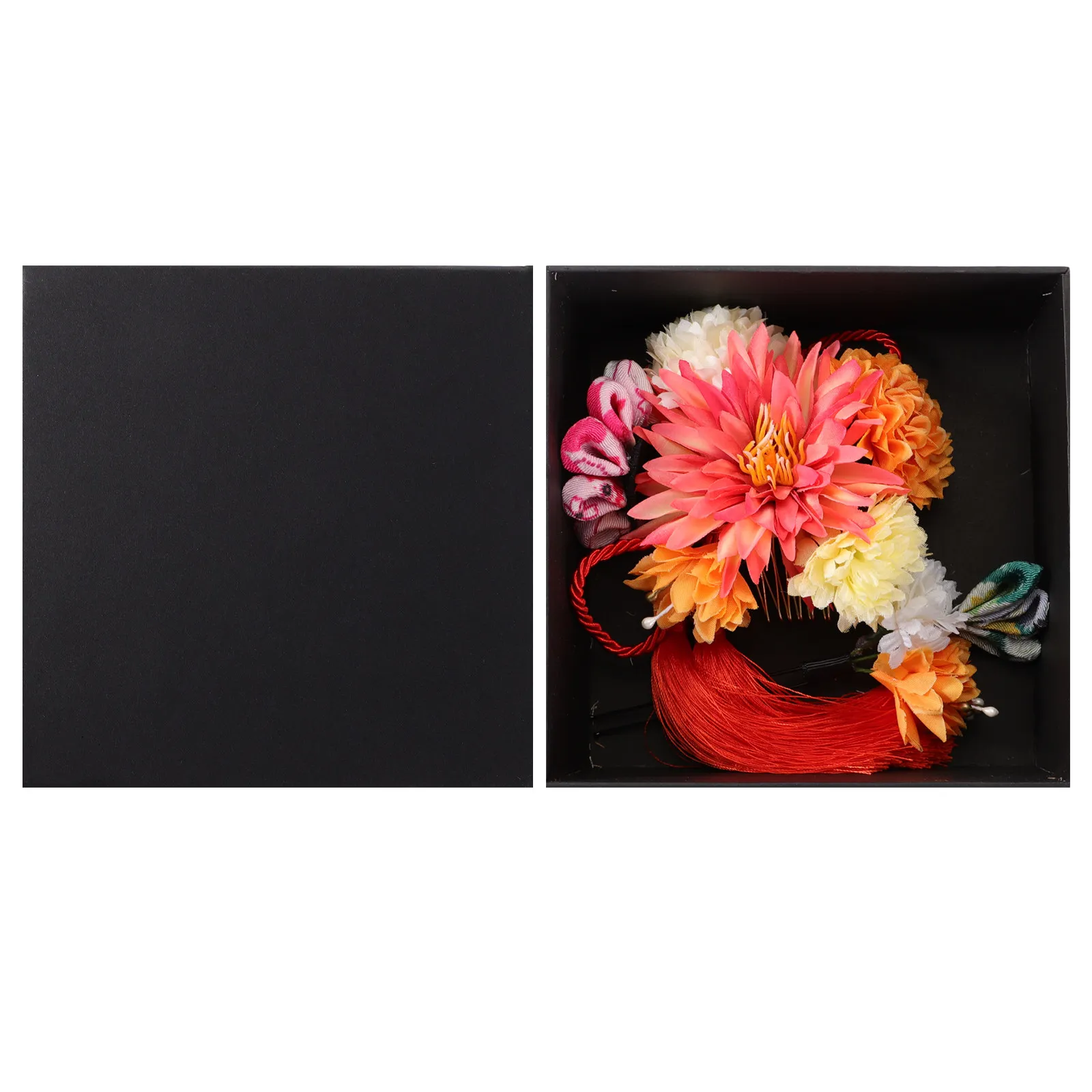 2Pcs Flower Tassel Bridal Hair Comb Japanese Style Wedding Headpiece Elegant Hairpin for Party Women Hairpin Comb
