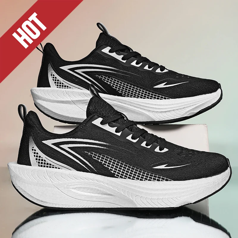 NEUE Laufschuhe für Marathon, Herren, Sport, Bounce Cushion, atmungsaktiv, leicht, bequem, für Damen, rutschfeste Turnschuhe, lässig