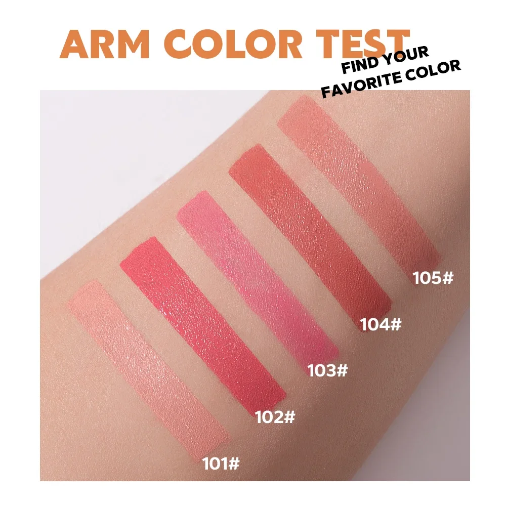 BEAUTY GLAZED Liquid Blush ติดทนนานกันน้ํากันน้ําน้ําหนักเบา Non-Fade Natural Cheek Blusher On Face Make Up