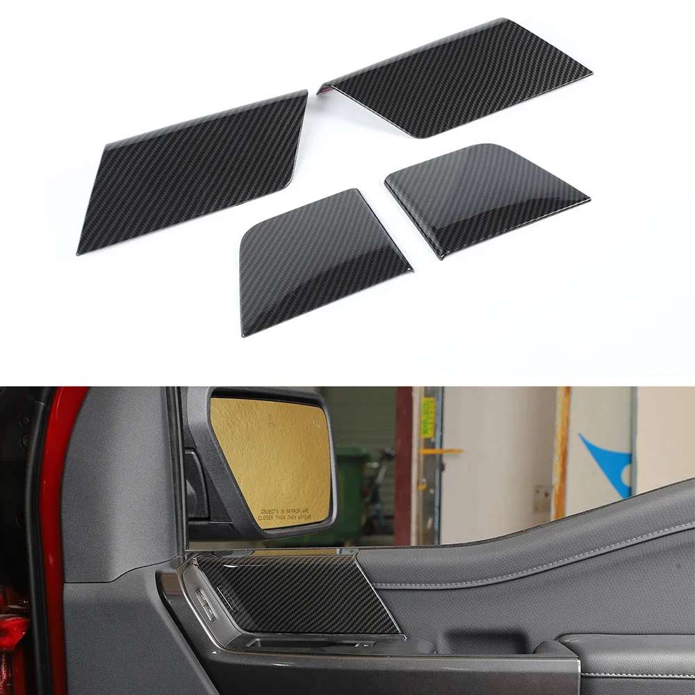 

For Ford F150 2021 Up Car Front And Rear Door Panel Interior Decoration Cover Trim ABS Stickers Auto Styling Moldings