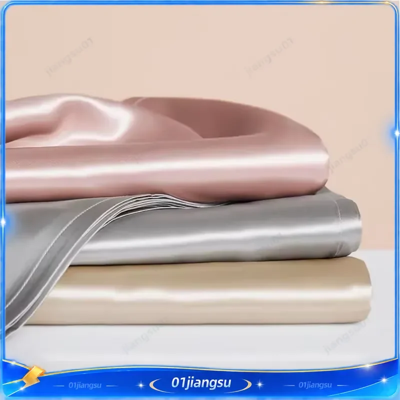 30mm 100% Mulberry Silk Flat Sheet Single Piece Seamless Design Multicolor Bedding Customizable Luxury Soft Skin Friendly