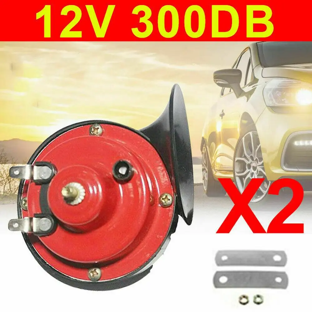 2X 300DB Air Snail Car Horn 12V Truck Lorry SUV RV Train Truck Boat Loud Camper Universal