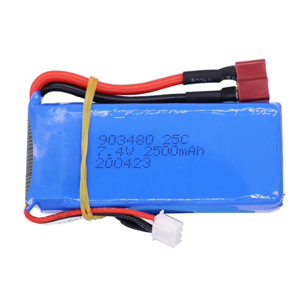 7.4V 2500mAh Lipo battery for 12428 12423 RC Car Parts Syma X8C X8W X8G X8 RC Quadcopter 7.4 V 903480 RC Toys Battery wholesale