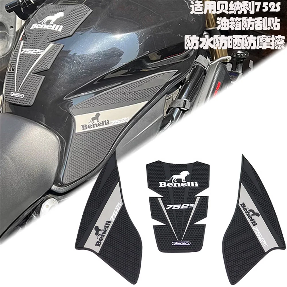 For Benelli 752S 752 752s 2018- new fuel tank rubber anti slip pad body decoration protection 3D sticker