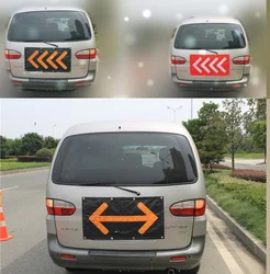 Roadblock Foldable LED Traffic Guidance Standard PVC Direction Arrow Safety Warning Lights Magnetic Suction Guidepost