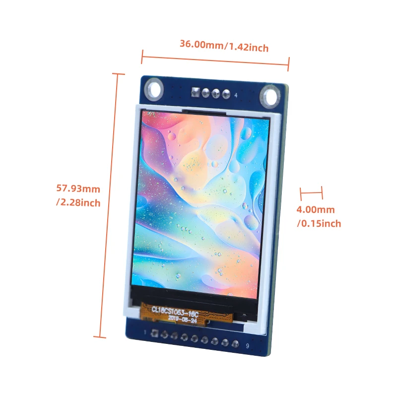 1.8" TFT screen mini display LCD Display Module 128x160RGB SPI Interface ST7735S,esp32 display arduino display,TN  visual angle