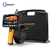VISHRT 5'' IPS Industrial Endoscope Camera Hand-held Digital Endoscopic Single Dual Triple Lens Piping Inspection Camera For Car