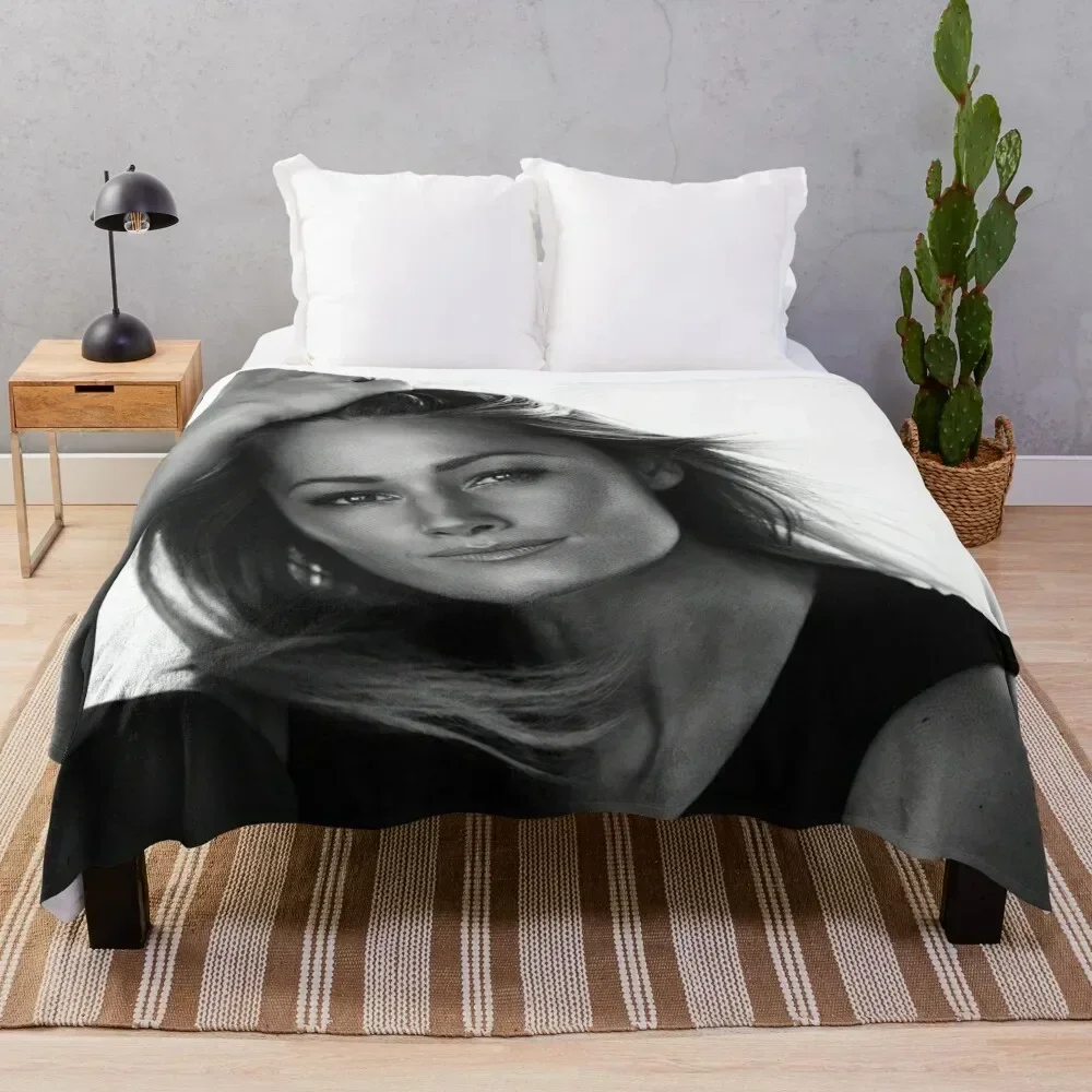 

Helene Fischer Schwarz Weiss Throw Blanket Luxury Thicken Personalized Gift Blankets Hairy Soft Beds Blankets