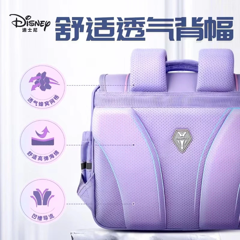 2022 Disney New Frozen School Bag For Girls Primary Middle Student Shoulder Orthopedic Backpack Elsa Anna Large Capacity Mochila