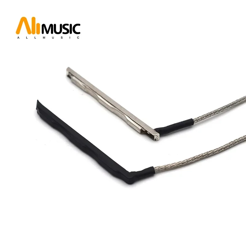 10PCS Transducer Pickup 3 Strings Piezo Cable for Cigar Box Acoustic Guitar 2.5mm Plug Powerful Audio Guitar Parts