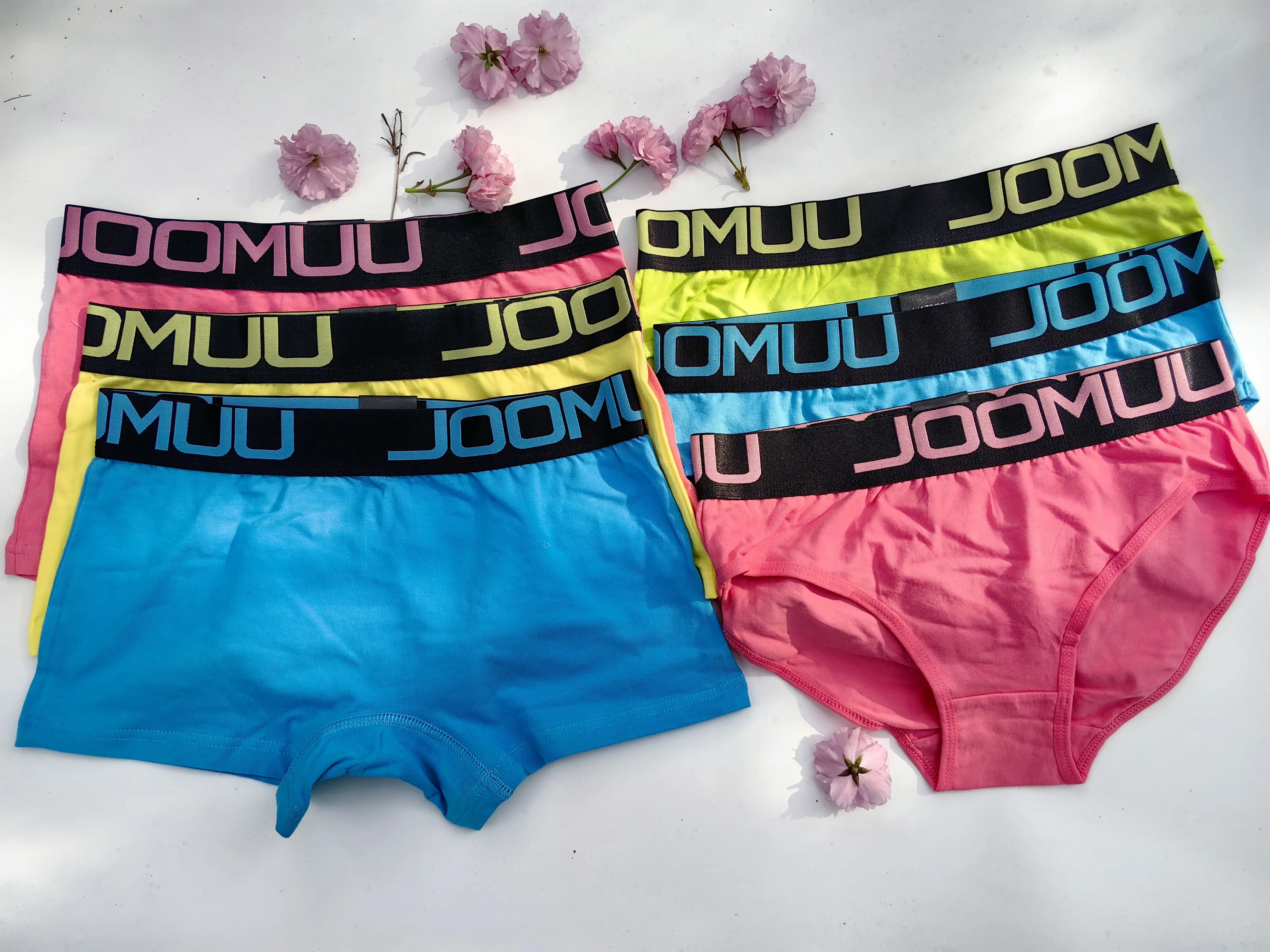 6pcs Two Styles Women100% Cotton Panties Boyshort& Sexy Sports Letter Briefs For Women Female Underwear Safety Pants Intimate