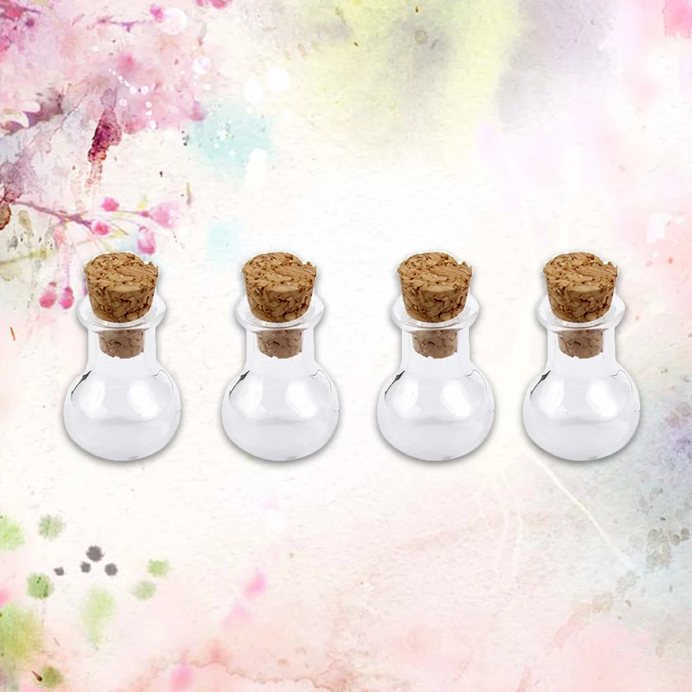 

Bulb glass bottle Glass wish bottle Glass bottle with cork Mini glass bottle Glass wish jar