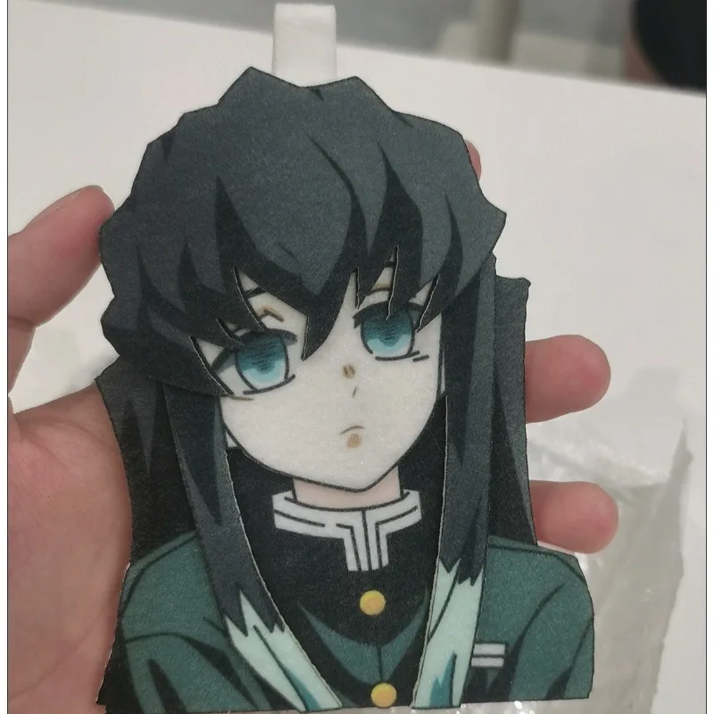 

New Demon Slayer Non-woven Fabric Keychain Muichirou Anime Action Figure Goods Cute Toy Key bag Decoration Model Christmas Gifts