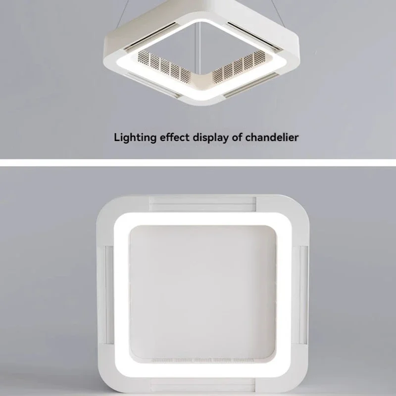 Electrodomésticos lámpara de ventilador sin aspas Simple Invisible silencioso dormitorio restaurante ventilador de techo aire acondicionado ventilador eléctrico integrado