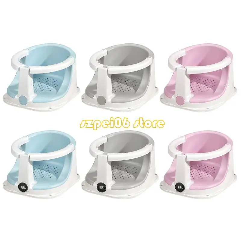 

45BF Ergonomic Baby Bath Infant Shower Chair for 6+ Months with Nonslip Base