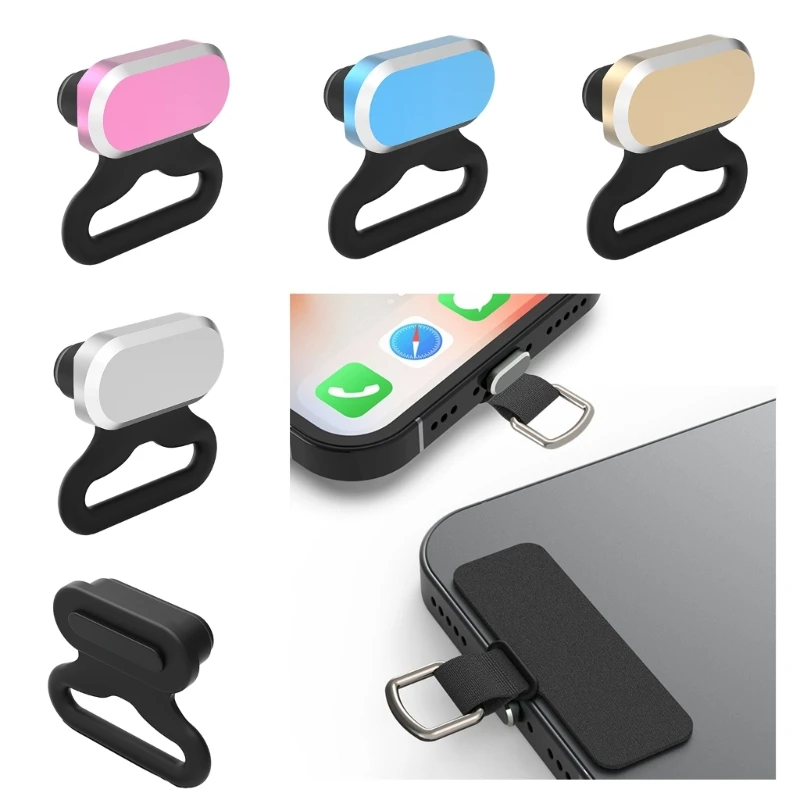 Universal Mobile Phone Safety Lanyard Pad Replacement Detachable Buckle Rope Affixed To The Receiver Dust Plug Accessory