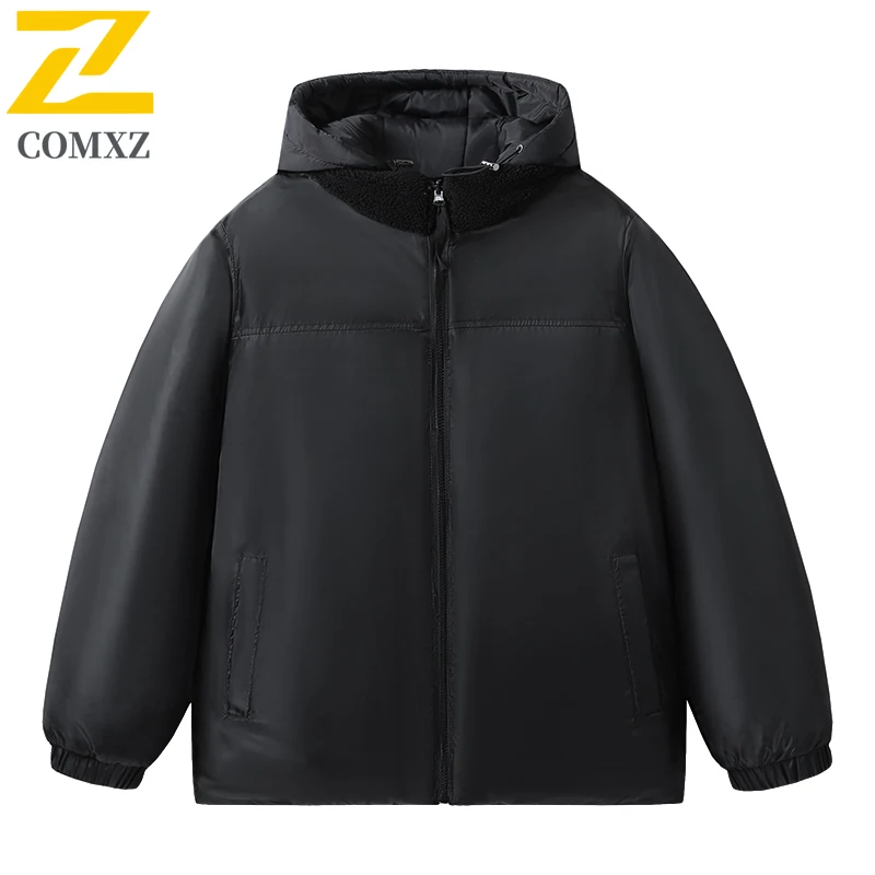 Down Jacket 2025 New Winter Casual Fashion Hooded Wear On Both Sides Windproof Coat Outdoor Sports Thermal Lightweight Parkas