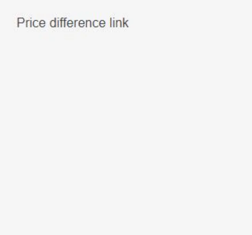 

Special price difference