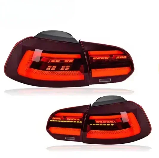 SJC accesorios de coche para VW Volk Golf 6 MK6 sistema de luces traseras 08-13 luces traseras de freno de giro LED luces de conducción antiniebla dinámicas