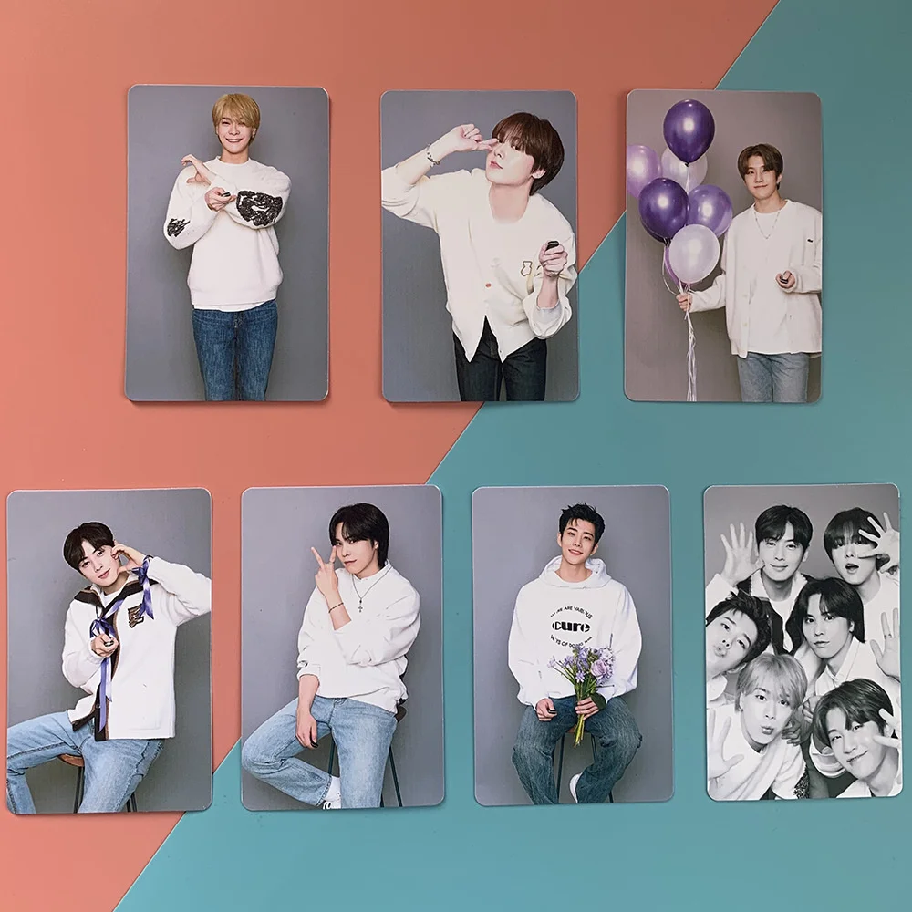 7Pcs/Set KPOP ASTRO Photocards JIN JIN ROCKY LOMO Cards Double Sides Postcard MYUNG-JUN EUNWOO MOON BIN SANHA Fans Collection