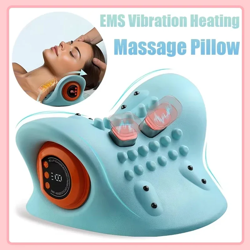 

Электрический массажер для шеи, носилки для шеи, хиропрактика, тяговая голова, массажная подушка для акупунктурных точек, массажер для тела